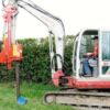 Mini-Excavator Post Driver